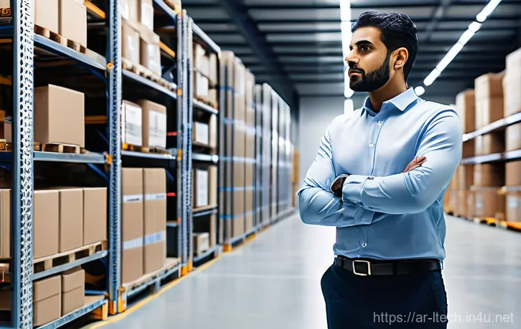 물류기술사 자격증과 물류 비용 절감 사례 - **Prompt:** A highly skilled Arab male logistics engineer, professionally dressed in a crisp busines...